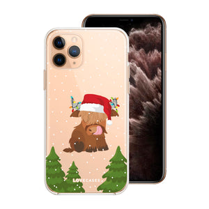 Santa Baby Highland Cow Phone Case