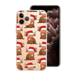 Ruby the Santa Baby Highland Cow Phone Case