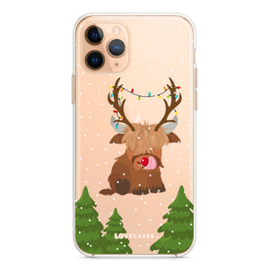 Reindeer Baby Highland Cow Phone Case