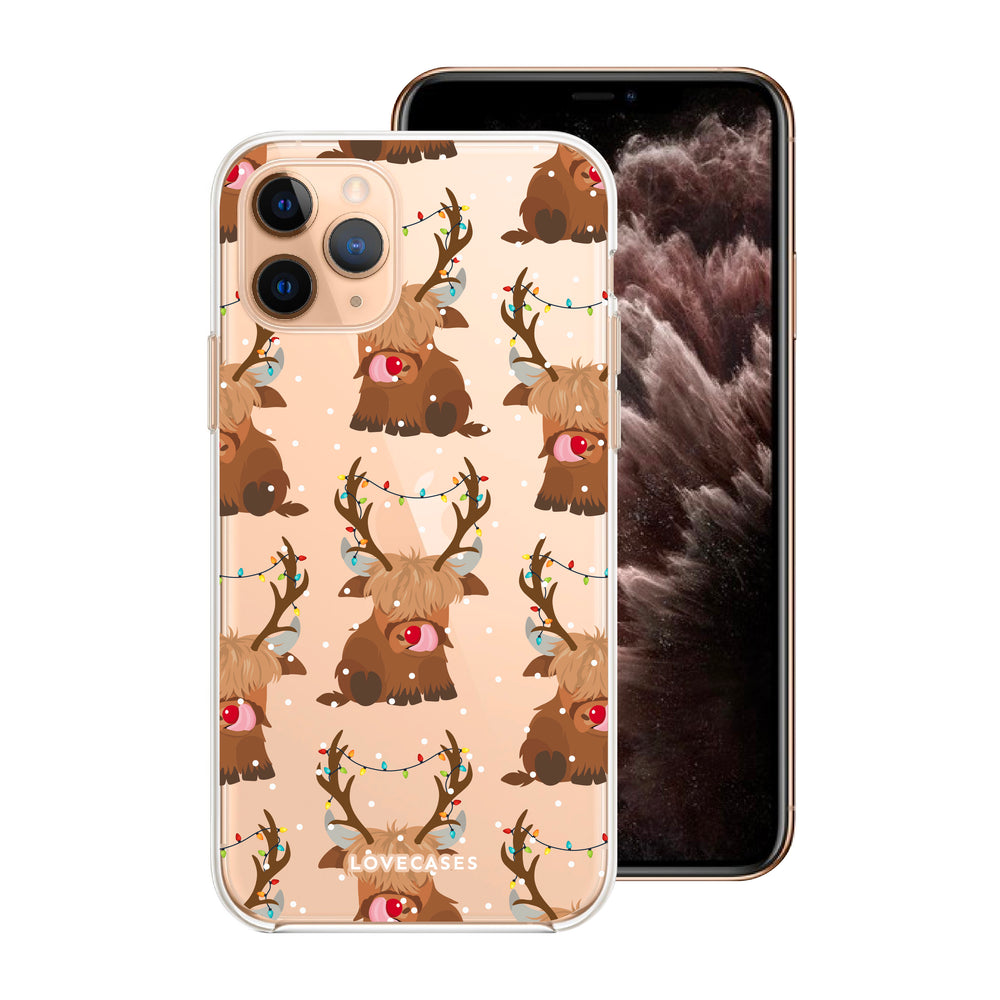 Rory the Reindeer Baby Highland Cow Phone Case