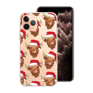 Shelby the Santa Highland Cow Phone Case