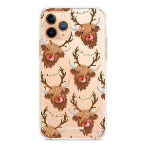 Rudy the Reindeer Highland Cow Phone Case