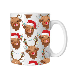 Shelby & Rudy the Christmas Highland Cows Mug