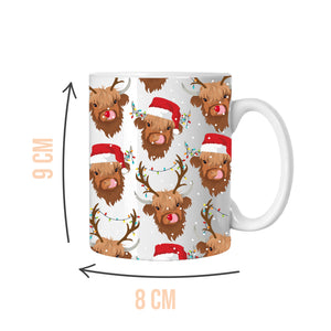 Shelby & Rudy the Christmas Highland Cows Mug