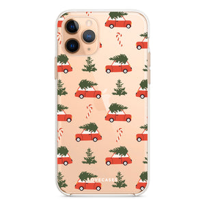 Red Christmas Tree Hunt Phone Case