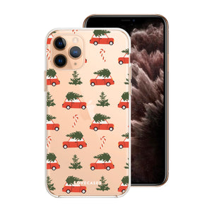 Red Christmas Tree Hunt Phone Case