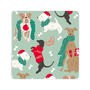 Pawliday Cheer Square Coaster