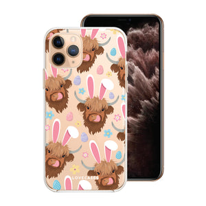 Flopsy the Easter Highland Cow Phone Case