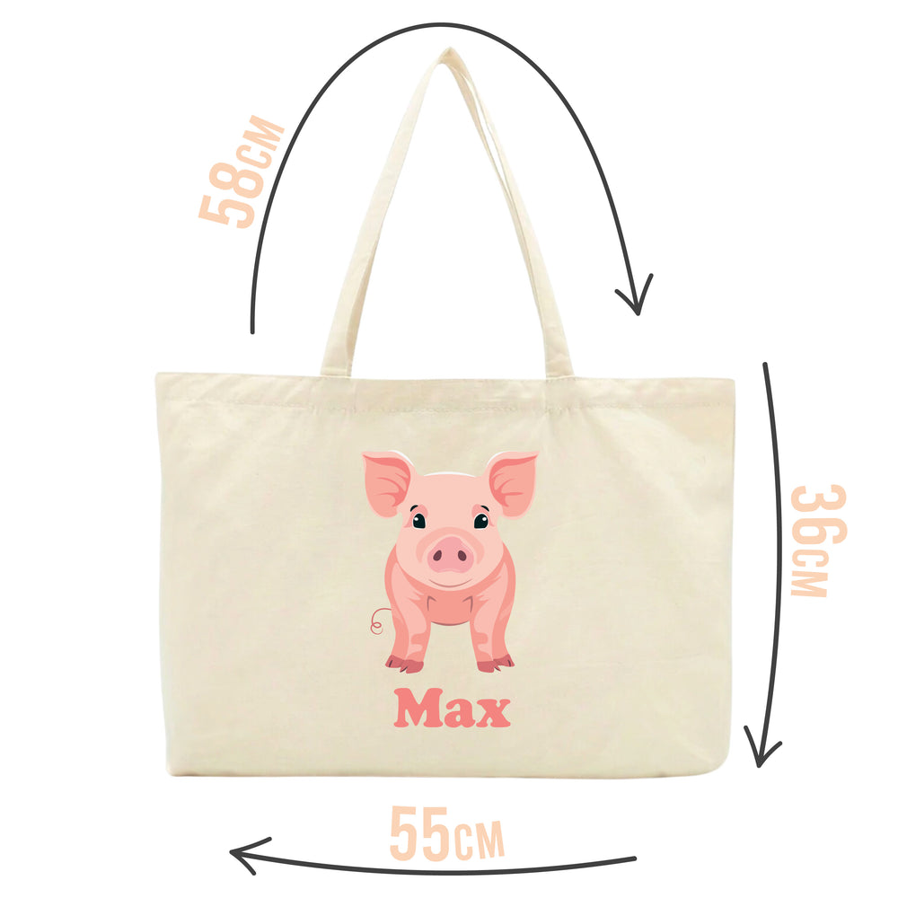 Personalised Pig Tote