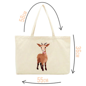 Gigi the Coquette Goat Tote