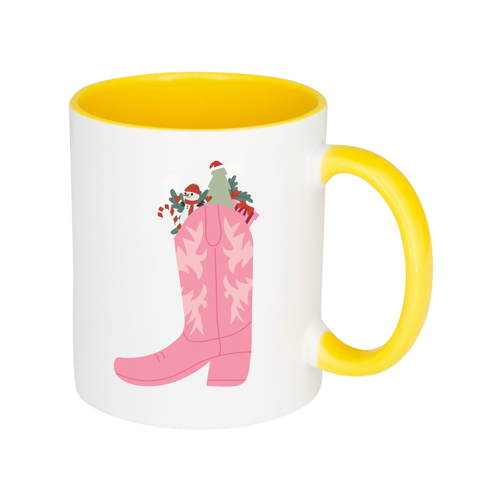 Festive Cowboy Boot Mug