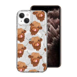 Henry the Highland Cow Glitter MagSafe Case