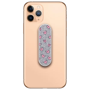 Scattered Hearts Glitter Phone Loop