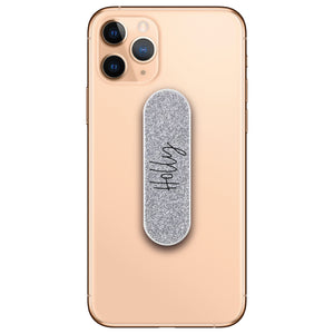 Personalised Handwritten Name Glitter Phone Loop