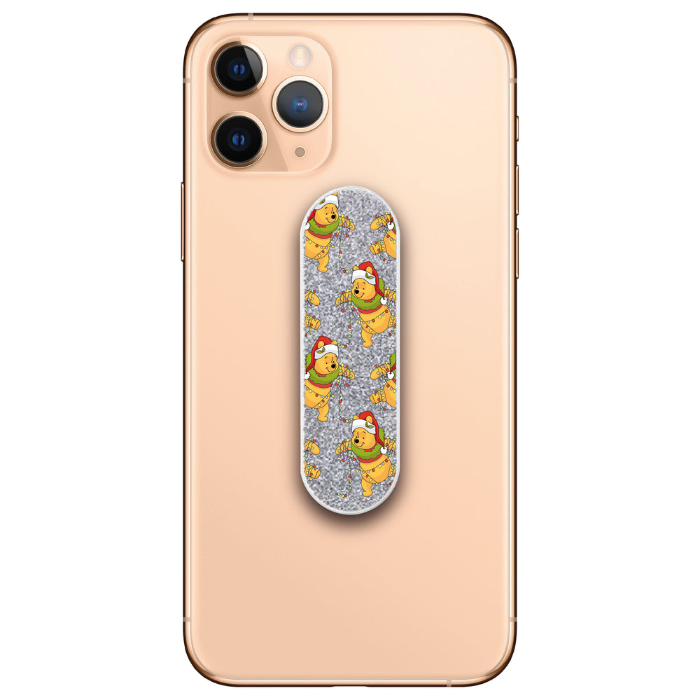 Christmas Winnie the Pooh Glitter Phone Loop