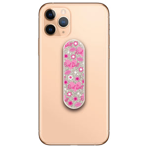 Pink Real Doll Pattern Glitter Phone Loop