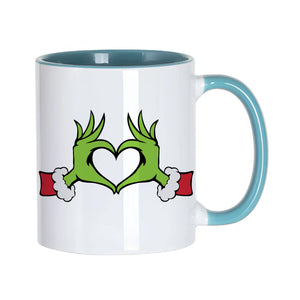 Grinchy Heart Mug