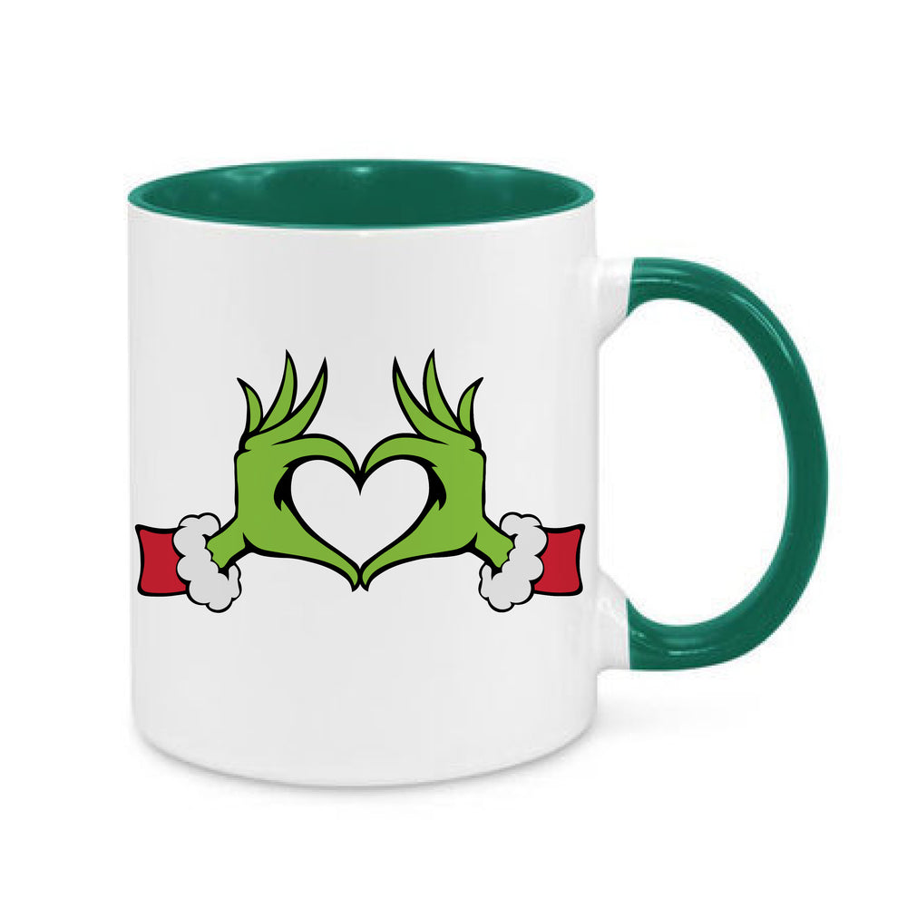 Grinchy Heart Mug