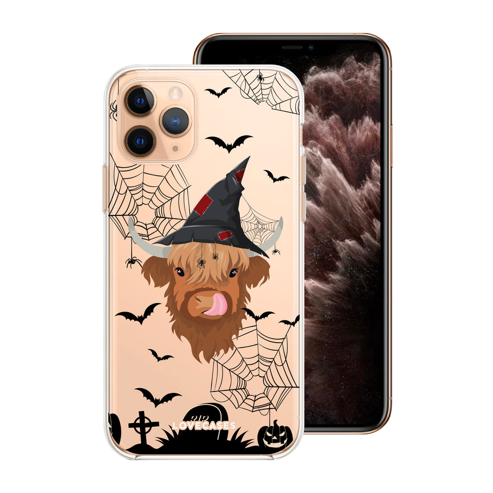 Halloween Highland Cow Phone Case