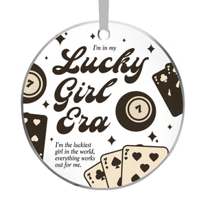 Lucky Girl Hanging Car Accessory