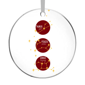 Personalised Sun, Moon & Rising Hanging Car Accessory