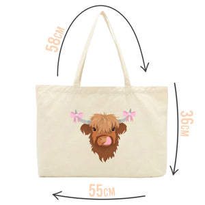 Bonnie the Highland Cow Tote