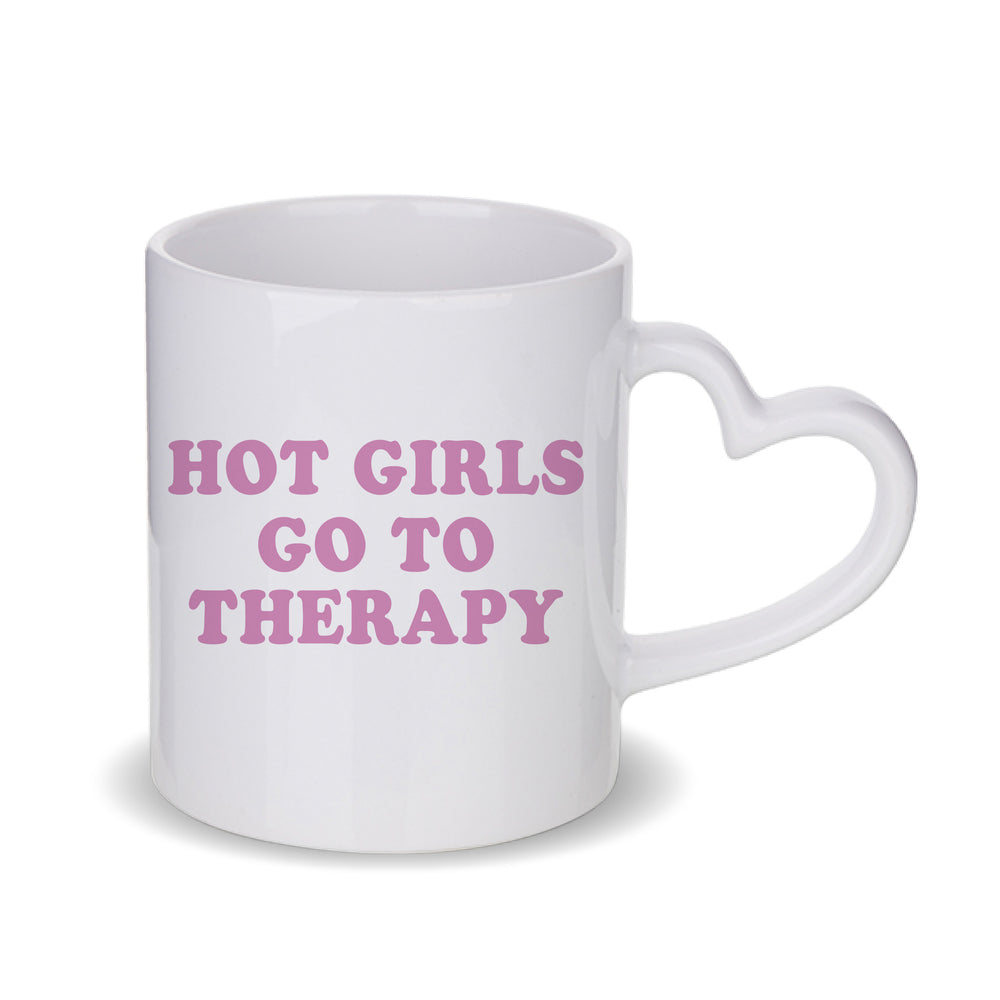 Hot Girls Slogan White Mug