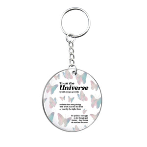 Cosmic Intentions Circle Keyring