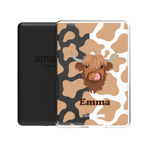 Personalised Highland Cow Kindle Case