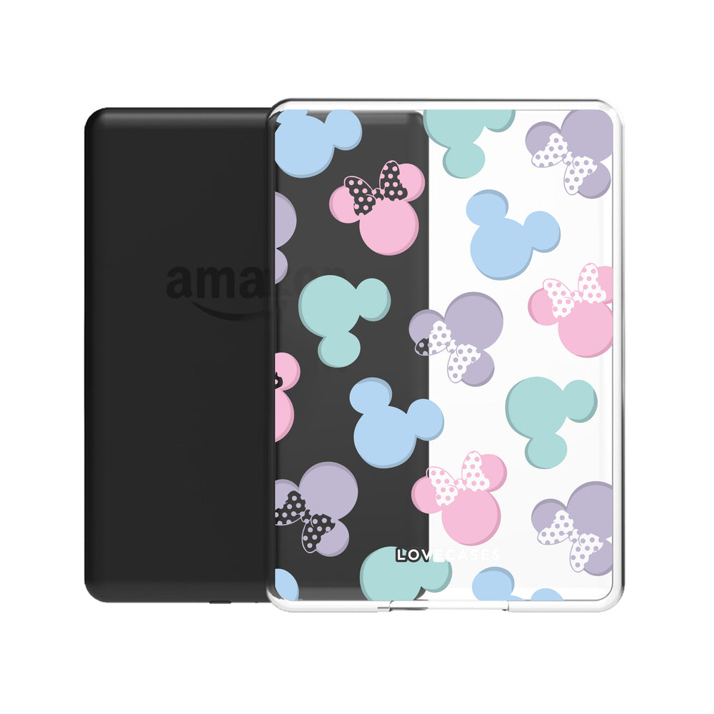 Pastel Mickey & Minnie Kindle Case