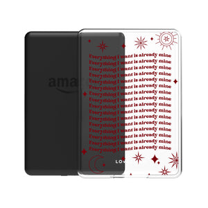 Burgundy Affirmations Kindle Case