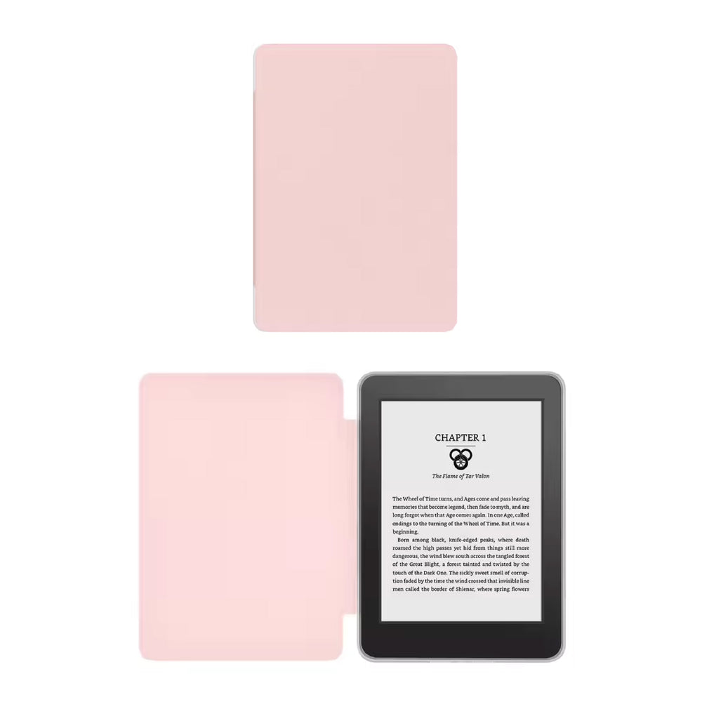 Pink Emotional Support Foldable Kindle Cover