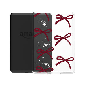 Burgundy Bows Kindle Case