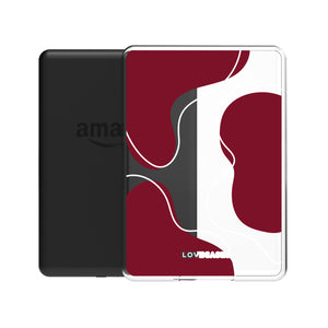 Abstract Burgundy Kindle Case