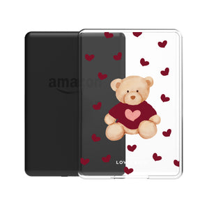 Burgundy Teddy Bear Kindle Case