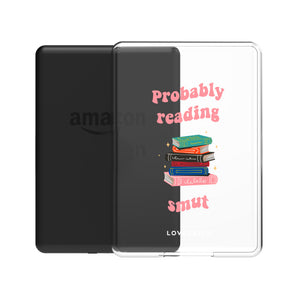 Personalised White Probably Reading Kindle Case