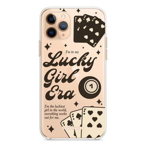 Black Lucky Girl Phone Case