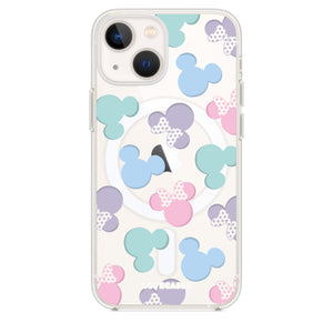 Pastel Mickey & Minnie Clear MagSafe Case