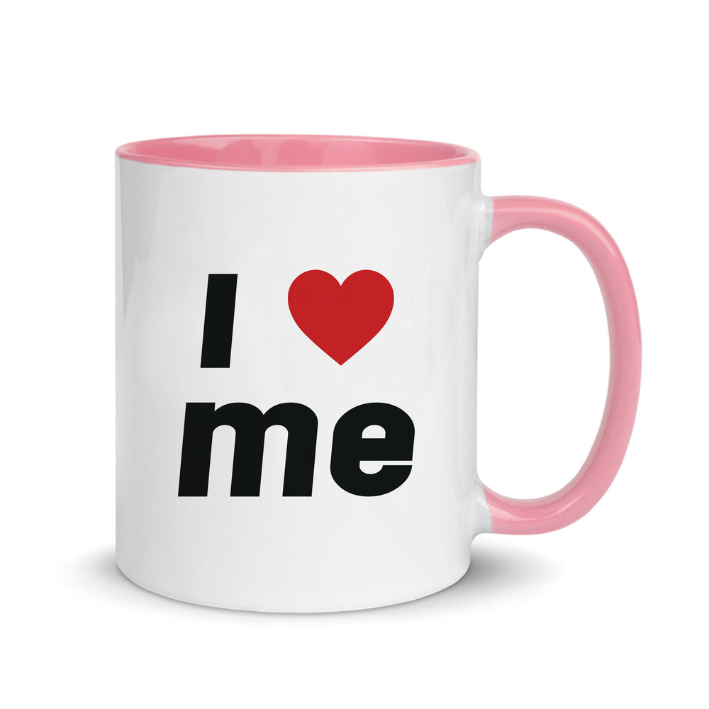 I Love Me Slogan White Mug