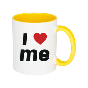 I Love Me Slogan White Mug