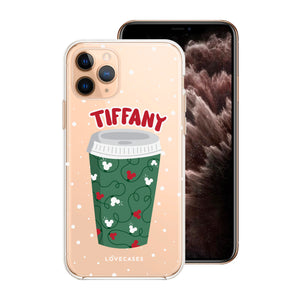 Personalised Mickey Green Cup Phone Case