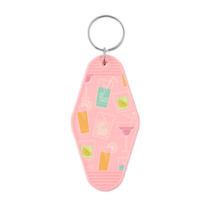 Cocktail Mix Motel Keyring