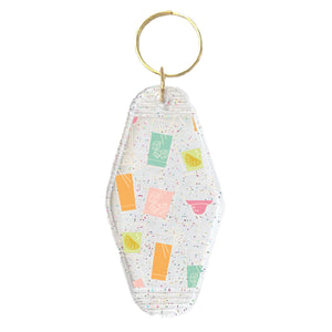 Cocktail Mix Motel Keyring