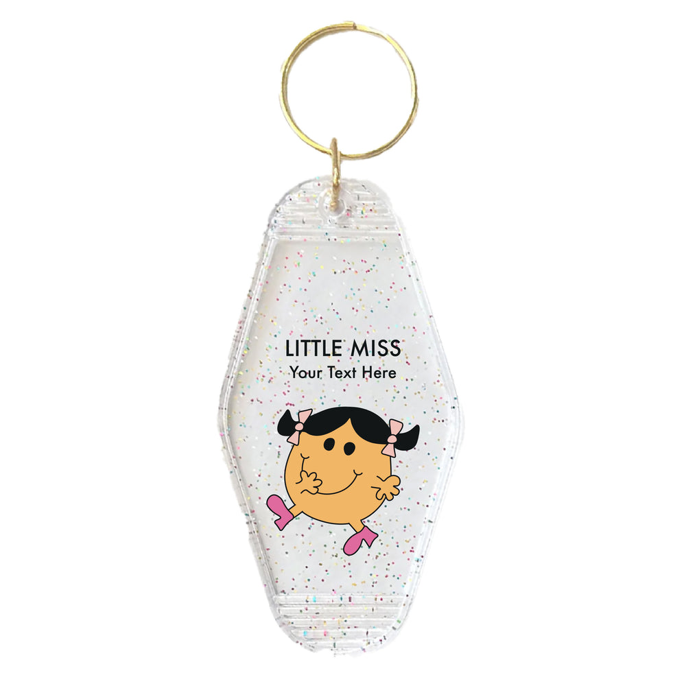 Personalised Little Miss Motel Keyring