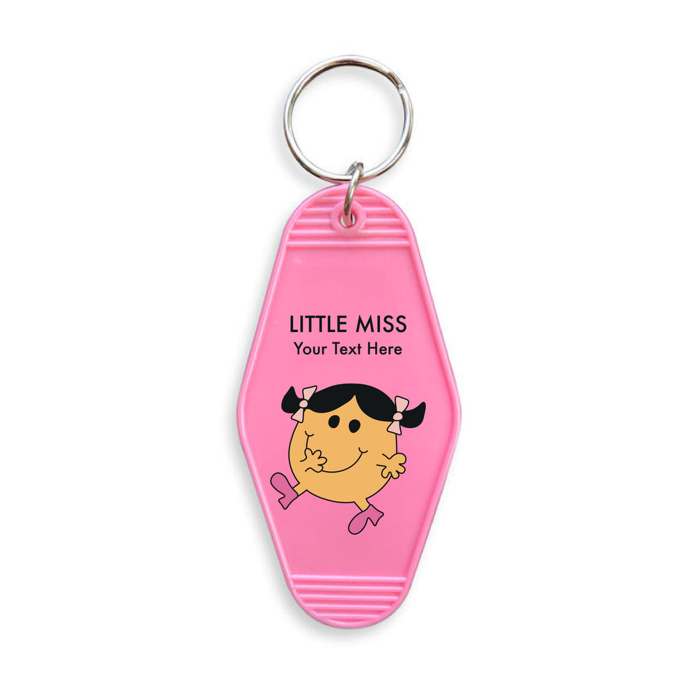 Personalised Little Miss Motel Keyring