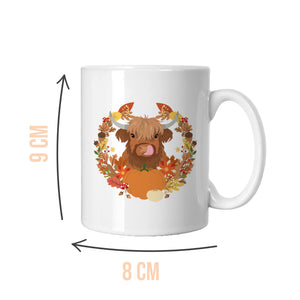 Archie the Autumn Highland Cow Mug