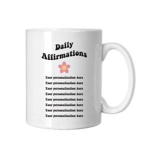 Personalised Daily Affirmations Mug