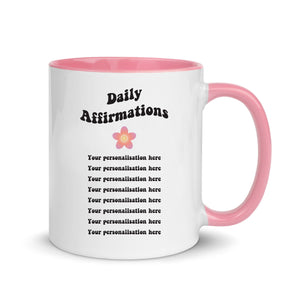 Personalised Daily Affirmations Mug