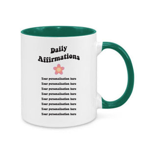 Personalised Daily Affirmations Mug