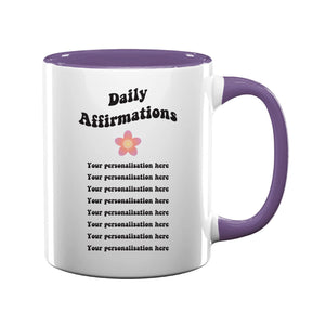 Personalised Daily Affirmations Mug